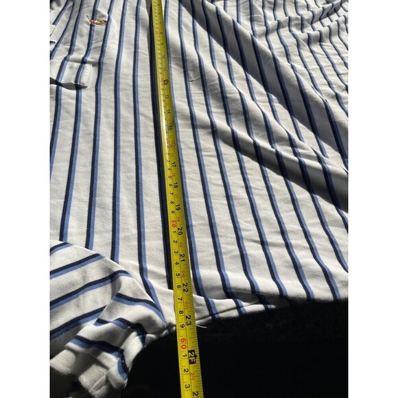 Polo Ralph Lauren Mens XL Pima Soft Touch Striped Polo Shirt 100% Cotton Blue‎ & - Picture 14 of 16